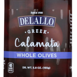 DELALLO: Calamata Olives, 5.8 oz