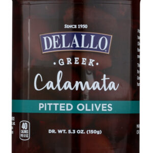 DELALLO: Pitted Calamata Olives, 5.3 oz