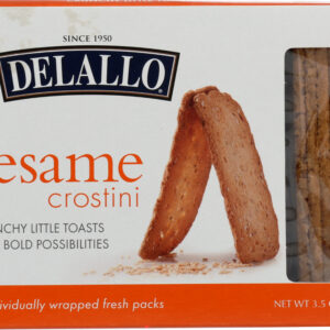 DELALLO: Sesame Crostini Toast, 3.5 oz