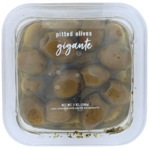DELALLO: Pitted Green Olive Gigante, 7 oz