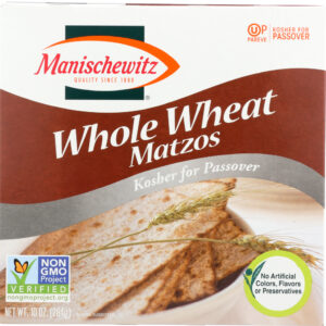 MANISCHEWITZ: Whole Wheat Matzos, 10 oz
