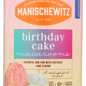 MANISCHEWITZ: Birthday Cake Macaroons, 10 oz