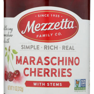 MEZZETTA: Maraschino Cherries With Stems, 11 oz
