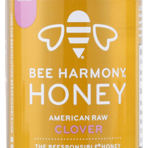 BEE HARMONY: American Raw Clover Honey, 12 oz
