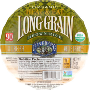 LUNDBERG: Rice Bowl Rte Lng Grn Brwn, 7.4 oz