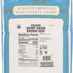 LUNDBERG: Organic Short Grain Brown Rice, 25 lb