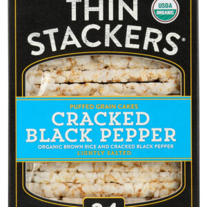 LUNDBERG: Cracked Black Pepper Thin Stacker, 6 oz