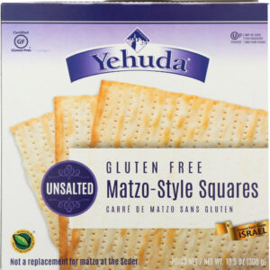 YEHUDA: Unsalted Matzo Style Squares, 10.5 oz