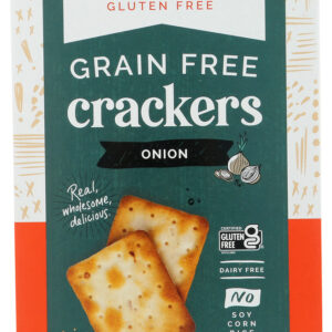 ABSOLUTELY GLUTEN FREE: Cracker Gluten Free Toasted Onion, 4.4 oz