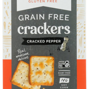 ABSOLUTELY GLUTEN FREE: Cracker Gluten Free Cracked Pepper, 4.4 oz