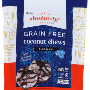 ABSOLUTELY GLUTEN FREE: Coconut Chews With Blueberry, 5 oz