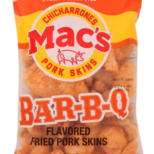 MACS: Bar B Q Flavored Fried Pork Skins, 3 oz