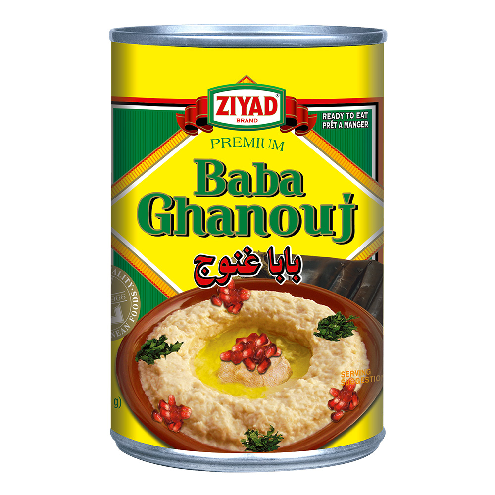 ZIYAD: Baba Ghanouj Eggplant And Tahini Dip, 13 oz