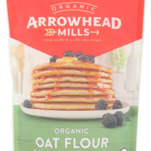 ARROWHEAD MILLS: Organic Oat Flour Pancake Waffle Mix, 16 oz