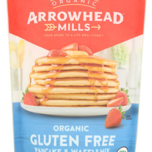ARROWHEAD MILLS: Organic Gluten Free Pancake Waffle Mix, 22 oz