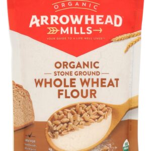 ARROWHEAD MILLS: Organic Stone Ground Whole Wheat Flour, 22 oz
