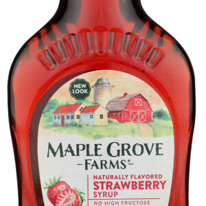 MAPLE GROVE: Syrup Natural Strawberry, 8.5 oz