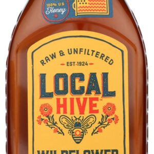 LOCAL HIVE: Raw & Unfiltered Wildflower Honey, 16 oz