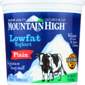 MOUNTAIN HIGH: Yoghurt Low Fat Plain, 64 oz