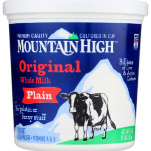 MOUNTAIN HIGH: Yoghurt Plain, 64 oz