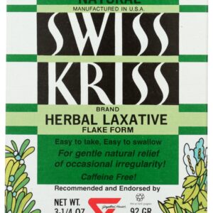 SWISS KRISS: Herbal Laxative Flake Form, 3.25 oz