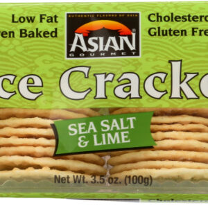 ASIAN GOURMET: Rice Cracker Sea Salt Lime, 3.5 oz