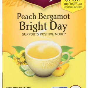 YOGI TEAS: Tea Pech Bergamot Bright Day, 16 bg