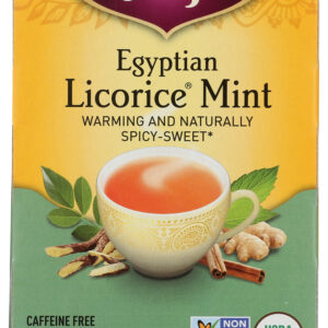 YOGI TEAS: Tea Egyptian Licorice Mint Caffeine Free, 16 bg