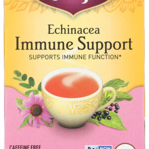 YOGI TEAS: Tea Echinacea Immune Support Caffeine Free, 16 bg