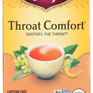 YOGI TEA: Organic Throat Comfort Caffeine Free, 16 Tea Bags