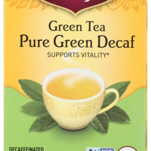 YOGI TEAS: Organic Green Tea Pure Green Decaf, 16 Tea Bags