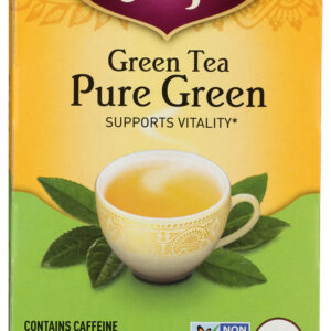 YOGI TEAS: Organic Green Tea Pure Green, 16 Tea Bags