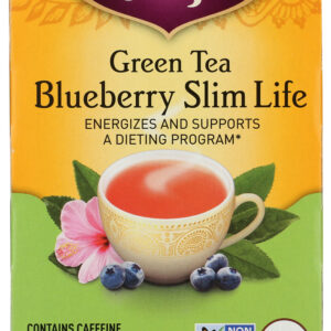 YOGI TEAS: Green Tea Blueberry Slim Life, 16 Tea Bags