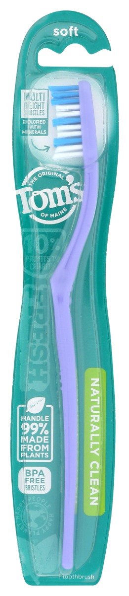 TOMS OF MAINE: Naturally Clean Adult Toothbrush, 1 ea