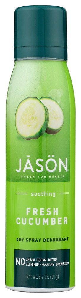 JASON: Deodorant Spray Fresh Cucumber, 3.8 oz