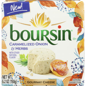 BOURSIN: Caramelized Onion And Herb Cheese, 5.2 oz