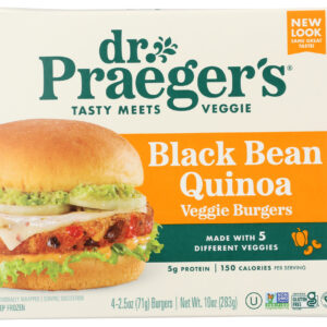 Dr Praeger Black Bean Burger Veggie, 10 Oz