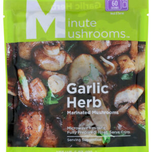 MINUTE MUSHROOMS: Garlic Herb Marinated Mushroom, 6 oz