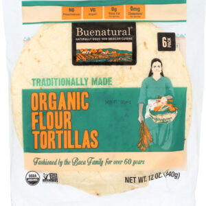BUENATURAL: Organic Flour Tortillas, 13 oz