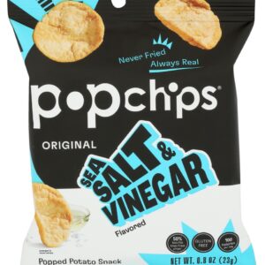POPCHIPS: Chip Sea Salt, & Vinegar, .8 oz