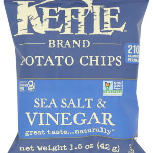 KETTLE FOODS: Sea Salt and Vinegar Potato Chips, 1.5 oz