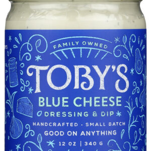 TOBYS: Blue Cheese Dressing And Dip, 12 oz