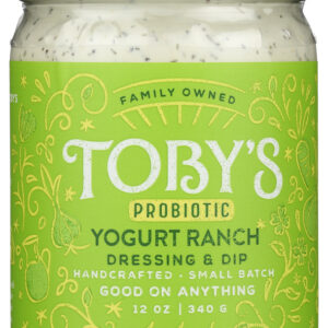 TOBYS: Probiotic Yogurt Ranch Dressing And Dip, 12 oz