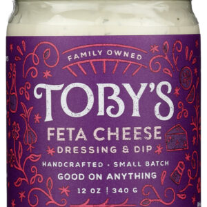 TOBYS: Feta Cheese Dressing And Dip, 12 oz