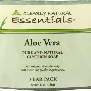 CLEARLY NATURAL: Soap Bar 3 Pk Aloe Vera, 12 oz