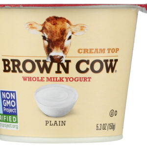 BROWN COW: Yogurt Plain Smooth and Creamy Cream Top, 5.3 oz