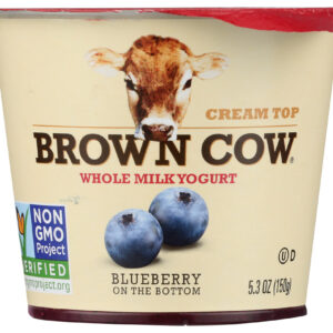 BROWN COW: Yogurt Blueberry On The Bottom Cream Top, 5.3 oz