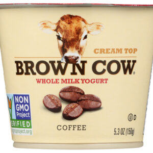 BROWN COW: Cream Top Whole Milk Yogurt Coffee, 5.3 oz