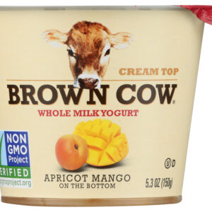 BROWN COW: Yogurt Apricot Mango On the Bottom Cream Top, 5.3 oz