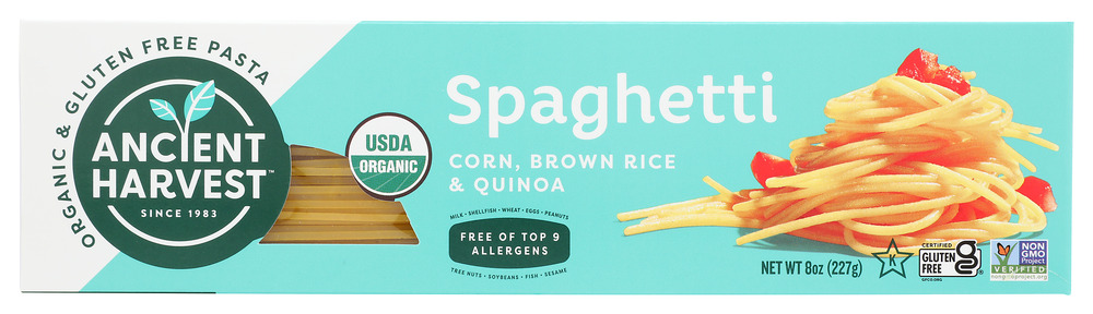 ANCIENT HARVEST: Organic Supergrain Pasta Spaghetti Gluten Free, 8 oz